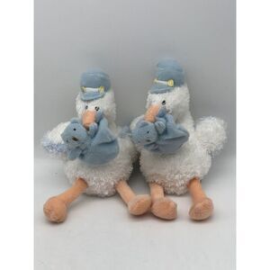 Baby Gund Stork Plush It's a boy 58811 Twins Stuffed Animals lot of 2